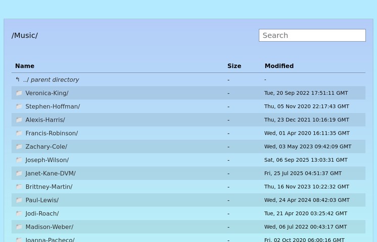 LsDir.svelte listing a directory
