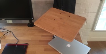 Laptop on my custom stand