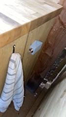 Secret switch installed, before it was re-printed in black