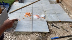 Tile levelling, performed by the great tile whisperer