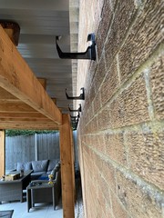 Gutter clips installed