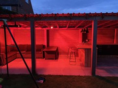 Surprisingly bright heater glow