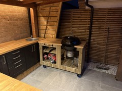 Finished cart in place