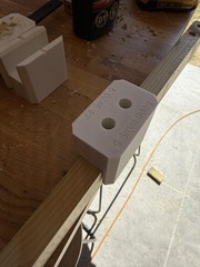 Dowel jig in place