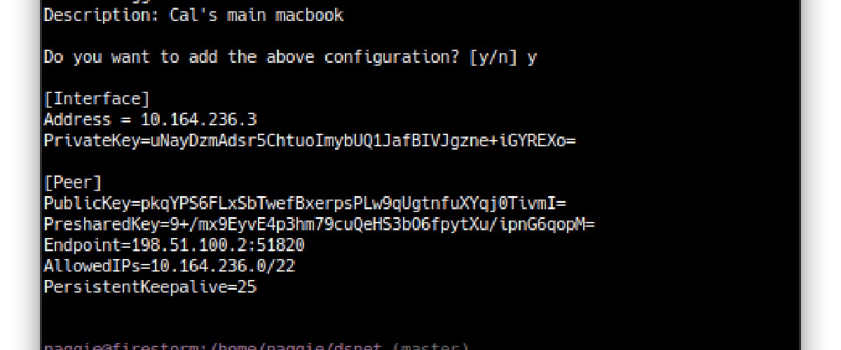 dsnet commands
