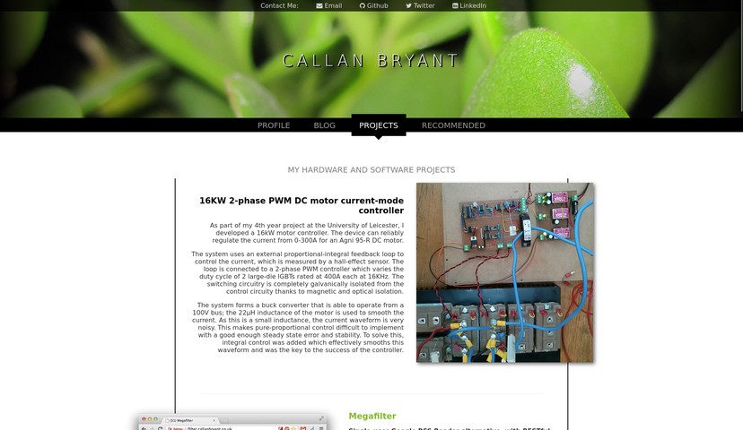 My SPA blog, circa late 2011